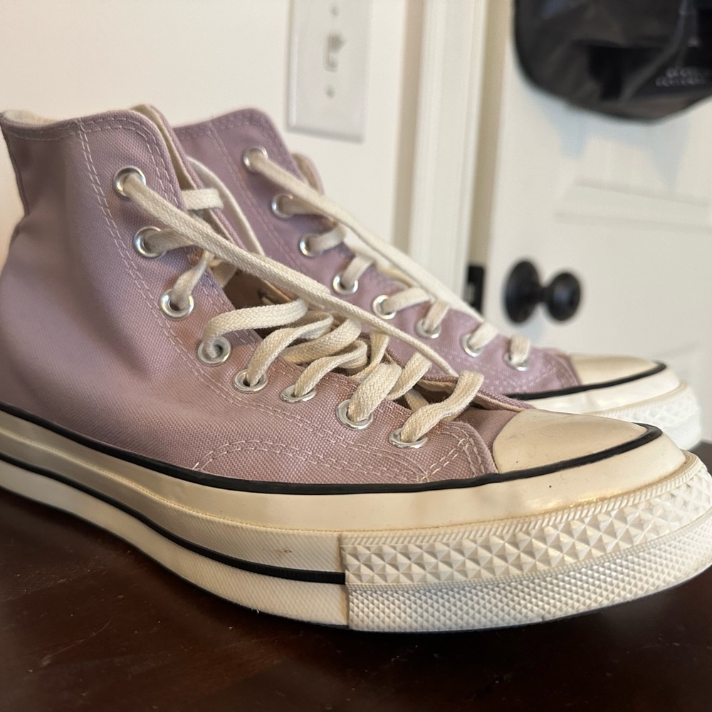 Purple Converse Vintage Canvas Chuck 70 unisex High Top Shoes
